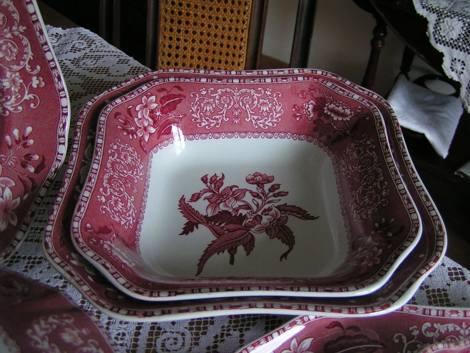 Speiseservice Spode England Pink Camilla 6 Personen Vintage - Bild 3 von 4