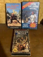 lot of 3 vintage hunting vhs tapes, Monster B...