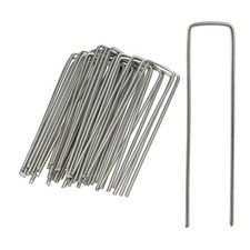 Bodenanker 25er Set 15cm verzinkter Stahl Relaxdays Erdn&auml;gel Gartenanker