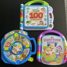 Bundle Of 3 Touch And Learn Books Leap Frog Fisher Price ABCs Words Animals