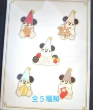 New Set Of 5 Tokyo Disney Christmas 2025 Mickey Li'l RingRing pins complete pin