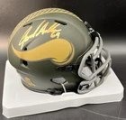 Jared Allen Signed Autographed Vikings Salute To Service Mini Helmet Beckett BAS