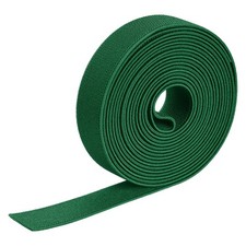 Twill Elastic Band Double-Side 1" Flat 4 Yard Flat Elastic Cord Lawn Green