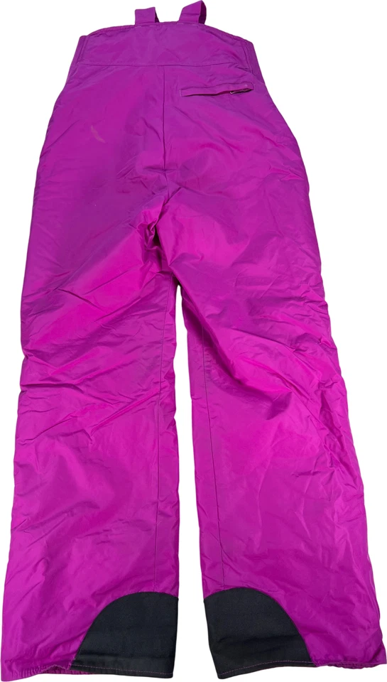 Pantalones baberos de nieve Columbia morados 100 % nailon para mujer - M Foto 2 de 3