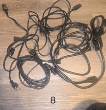 Lot Of Power Cords 3 Prong 8 Items
