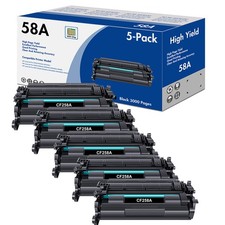 5x 58A With Chip Toner for HP CF258A LaserJet Pro M304 M304n M304dn M404dw M430