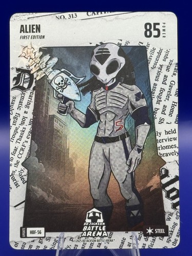 Bo Jackson Battle Arena ALIEN ~ CJ ABRAMS ~ Headlines Battlefoil HBF-56