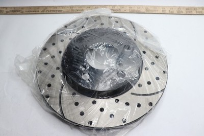 Auto-Shack Front Left Dimpled and Slotted Sport Rotor PR41370L