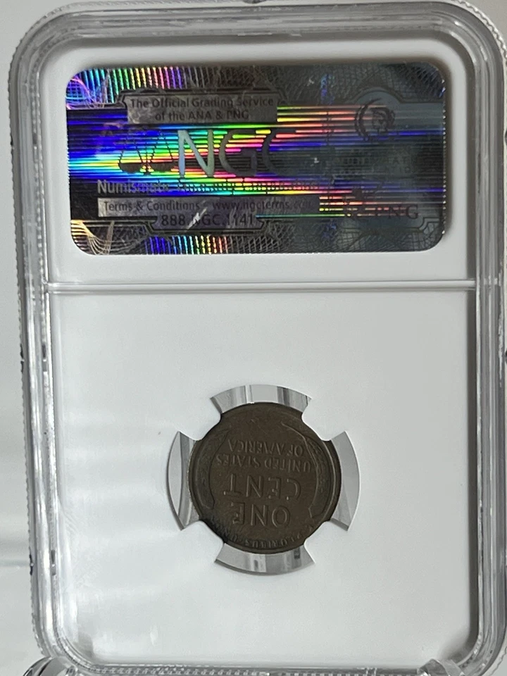 ( lot A) 1909-S Lincoln Cent, Key Date, Graded F 12 BN By NGC, Harder Wheat Date - Image 4 of 4