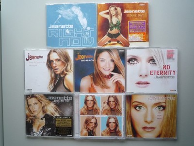 JEANETTE CDs - Sunny Day, Rock my life, No Eternity, Go back..., Delicious..
