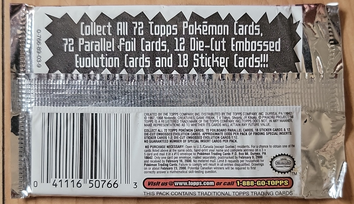 Topps Pokémon: The First Movie Trading Card Booster Pack - 9