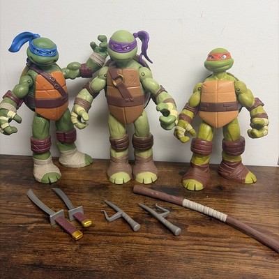2012 Teenage Mutant Ninja Turtles TMNT Leonardo Donatello Michaelangelo ~10 