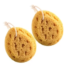 2 Pcs Bath Sponge Honeycomb Exfoliating Sponge Body Skin Cleaning Scrubber