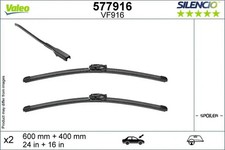 2x Scheibenwischerblatt vorne Flachbalkenwischblatt 577916 VALEO für DACIA