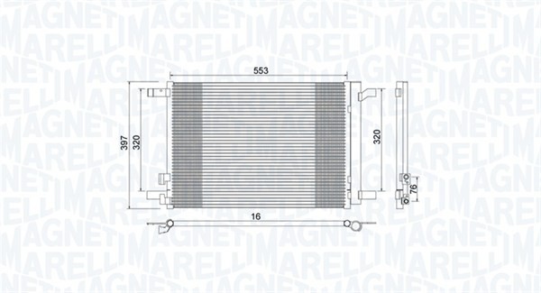 Magneti Marelli Kondensator Klimaanlage Mit Trockner FüR Vw Passat Variant 3G5-image