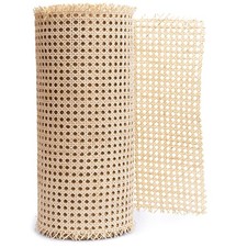 CLAYNIX 24" Width Rattan Webbing for Caning Projects Natural Pre - Woven Open...