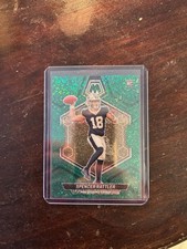 2024 Panini Mosaic Rookies Spencer Rattler No. 393 Green Sparkle Prizm /8 (RC)