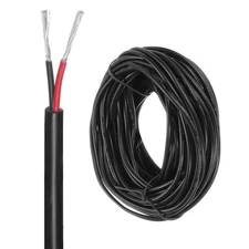 28 Gauge Electrical Wire 2 Conductor, 25 Ft/7.6 M UL2464 Extension Cable Cord