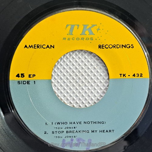 TOM JONES /I (WHO HAVE NOTHI9NG) /NEIL DIAMOND /TOMMY ROE THAILAND EP 45 THAI - Picture 4 of 6