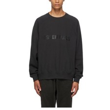 Fear of God Essentials Black Crew Neck Sweatshirt Size XL