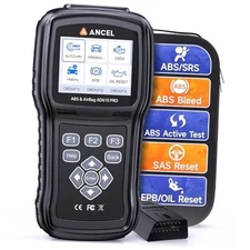 AD610 Pro ABS SRS OBD2 Scanner, ABS Bleeding, SAS Calibration, ABS, Airbag, 