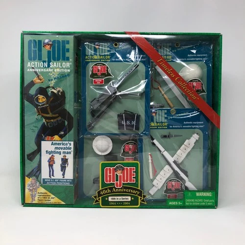 2004 GI Joe 12" 40th Anniversary Action Sailor Frogman Set 16th Navy SEALED