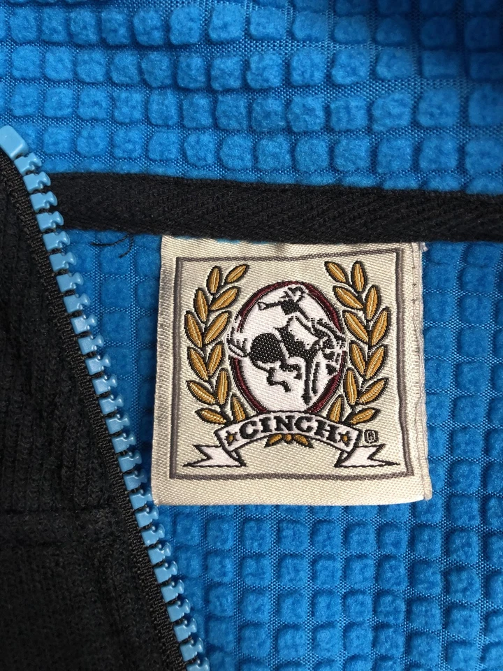 Sudadera Cinch Para Hombre XL Negra Cuarto Cremallera Forrada con Gofres Bordada MWK1019002 Foto 4 de 4