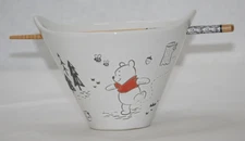 Disney Winnie the Pooh Tigger Etched Ramen Noodle Bowl & Chopsticks Zrike Brands
