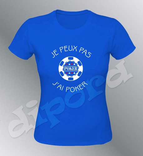 Camiseta Personalizado Je Can No Tengo Poker Humor Mujer - Imagen 5 de 5