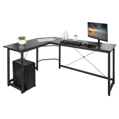 Homfa 66.5 cm L-Shaped Computer Desk for Gaming and Home Office Workstation