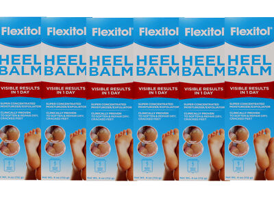 6 Pack of FLEXITOL HEEL BALM 4 OZ