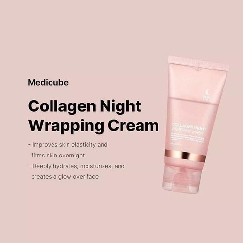 1/2/3X MEDICUBE Collagen Wrapping Mask Renewal Night Care Mask Cream 2.53oz 75ml - Picture 11 of 18