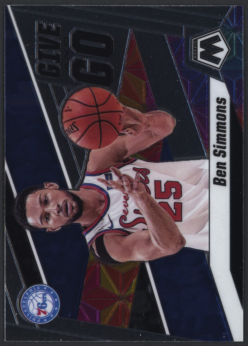 2019-20 Panini Mosaic Give and Go #2 Ben Simmons 76ers | eBay