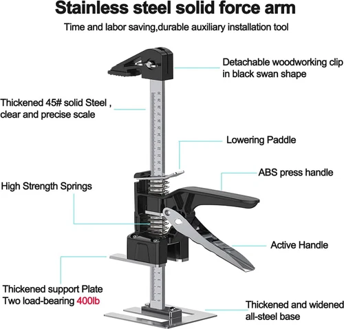 2X Lever Arm Lifter, 15.5" Labor Saving Arm Jack, Hand Jack Lift Tool for Insta - Picture 5 of 10