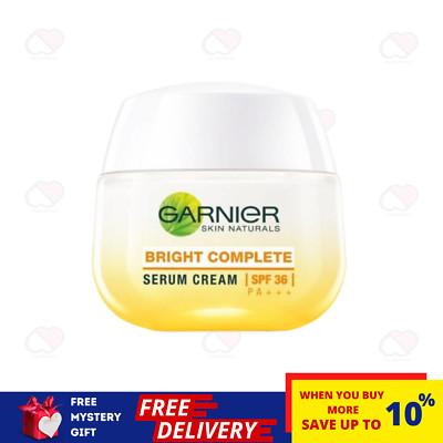 Garnier Skin Naturals Bright Complete Serum Cream SPF 30 PA+++ 50 ml FREE SHIP