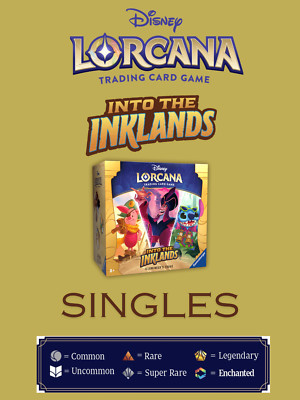 Lorcana TCG Into The Inklands Singles - Choose Your Card- Complete Your Set