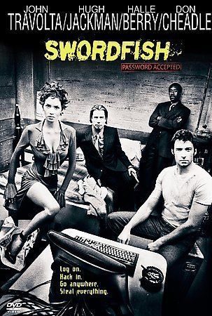SWORDFISH-Movie DVD John Travolta-Hugh Jackman-Halle Berry-D. Cheadle Widescreen