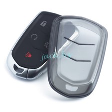 Funda Llavero Transparente Negra para Cadillac XT4 XT5 XT6 CT6 ATS CTS XTS