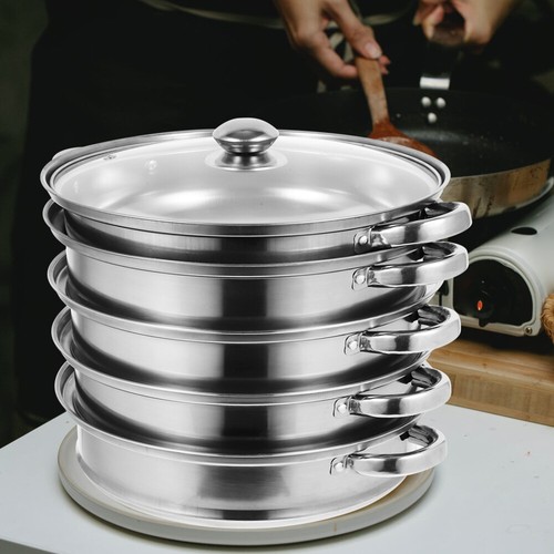 Seafood Steamer Stainless Steel Steamer Pot Stock Pot Steamer Fish Steamer Pot
