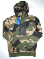 adidas originals Men's Green Multi Camouflage Print Hoodie GN1879 NEW NWT