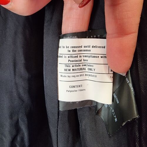 Prada Trench Coat Womens Size 48 Navy Belted Cotton Button Up Jacket - Picture 17 of 17