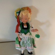 VTG German CELLULOID COSTUME DOLL 9  DL138
