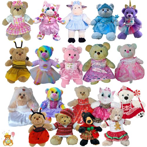 Teddy Bear Clothes - Dresses to fit 8 