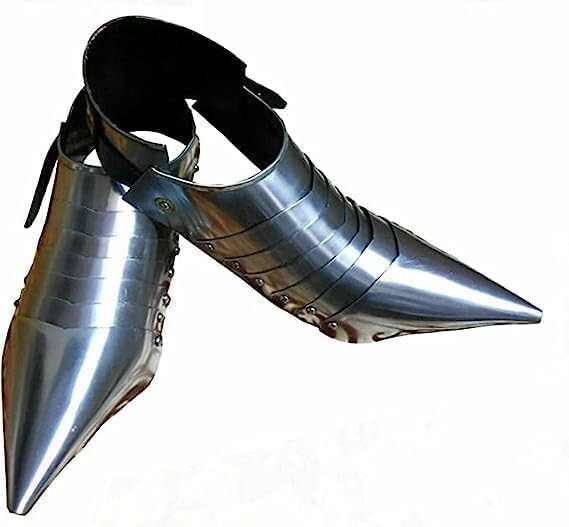 Medieval Knight Armor Shoes Crusader Shoes Armor Sabaton Shoes Reenactment SCA L-image