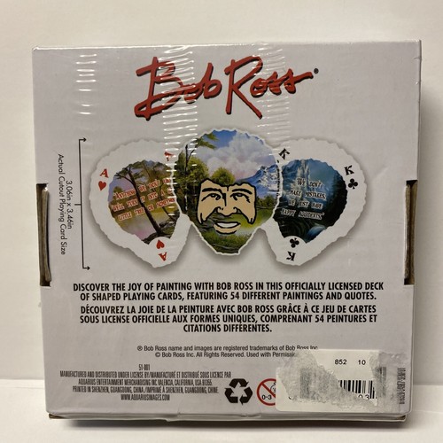 Bob Ross-Shaped Playing Cards | 52 Card Deck + 2 Jokers - Picture 2 of 2