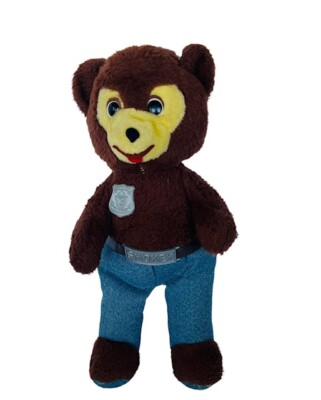 Smokey The Bear Plush Stuffed Animal vtg 16