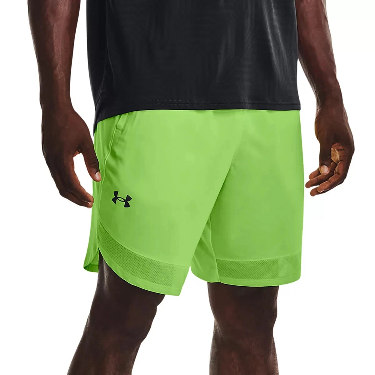 NEW Under Armour Mens UA Training Stretch Shorts -Lime Neon Green, XXL