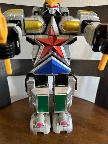 Bandai Power Rangers Zeo Deluxe Super Zeo Megazord 100% Complete 1996 Figure Toy - Picture 2 of 12
