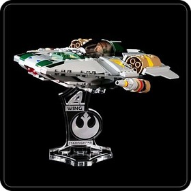 Display stand angled for Lego 75150 A-Wing Starfighter Star Wars (A1085)