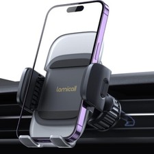 Lamicall 2024 Wider Clamp  Metal Hook Car Phone Holder Vent Thick Cases Friend